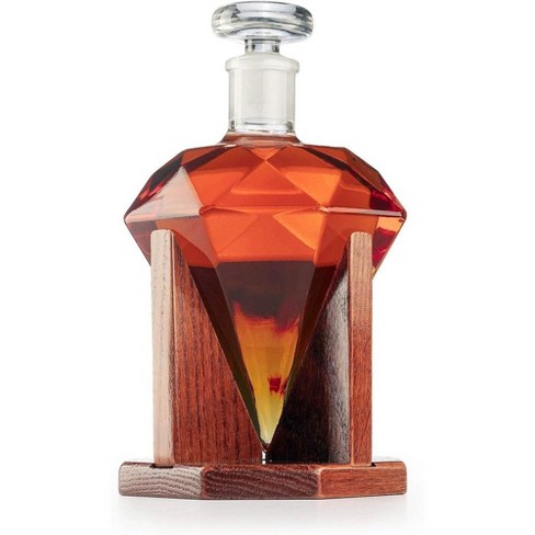 Transparent Creative Whiskey Decanter Set Bottle for liquor, Bourbon,  Scotch, Vodka, Christmas Gift for Men Women (750ml) (1 Decanter)