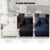 ORRD Oversized Chenille Loveseat Sofa, 2-Seater Deep Seat Cloud Couch, Modern DIY Sofa, Black - 4 of 4