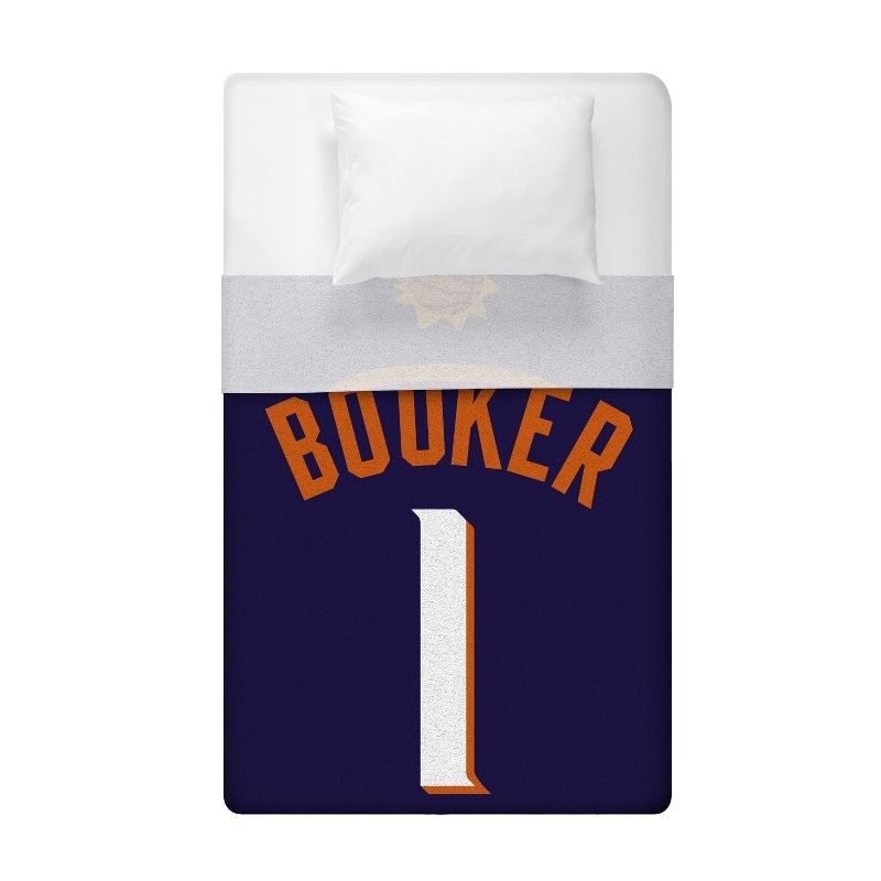 Phoenix Suns Devin Booker 60 x 80 Raschel Plush Blanket, 3 of 6