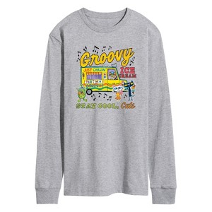 Men's - Pete the Cat - Groovy Ice Cream Truck Men's Long Sleeve Graphic T-Shirt Long Sleeve Graphic T-Shirt - 1 of 4