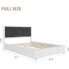 Upholstered Bed Frame, Tufted Design Soft Headboard, Wooden Slat Support, Mattress Foundation No Box Spring Needed, Stable & Quiet Full Bed Frame - 2 of 4