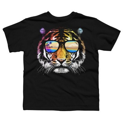 Boy's Design By Humans Summer Tiger By clingcling T-Shirt