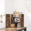 SONGMICS Cabinet Shelf Organizers Desktop Organizer Rustic Brown - 2 of 4