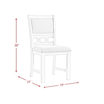 Bisque Upholstered Wood Transitional Side Chair