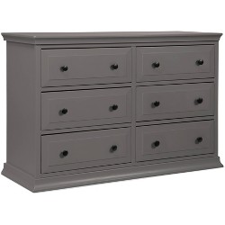 Baby Cache Windsor 6 Drawer Double Dresser Ash Gray Target