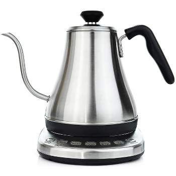 Willow & Everett Electric Gooseneck Kettle, 120V Water Heater with Temperature Control & Presets