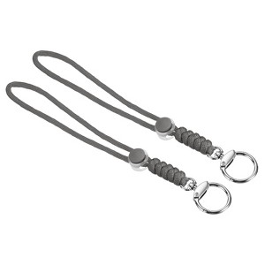 Unique Bargains Braided Wrist Polyester Keychain Wallets Badges Lanyard with Hook 2 Pcs - 1 of 4