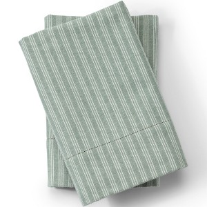 Lands' End Luxe Flannel Printed Pillowcases - 1 of 3