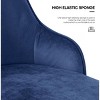 Bekrvio Swivel Barstools with Back, Counter Height, Velvet Upholstered - 4 of 4