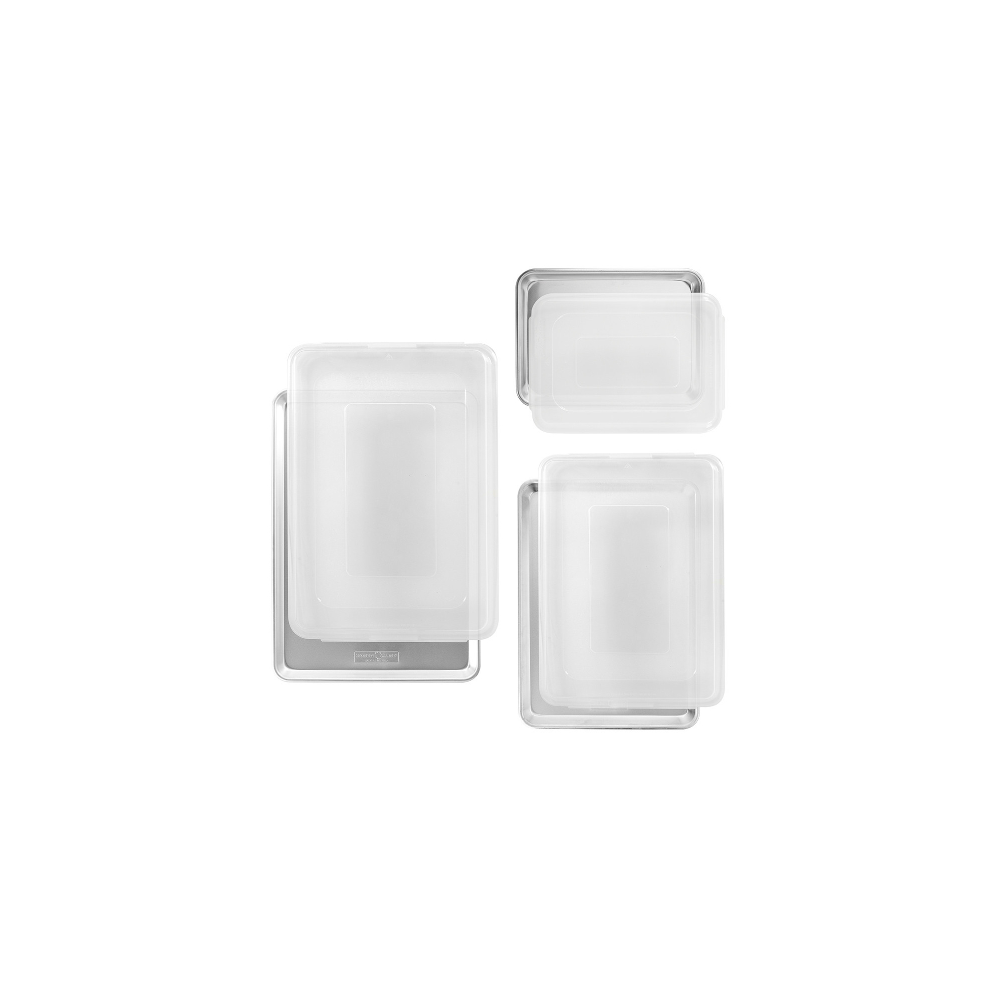 Nordic Ware Naturals 6 Piece Baking Sheet & Lid Set
