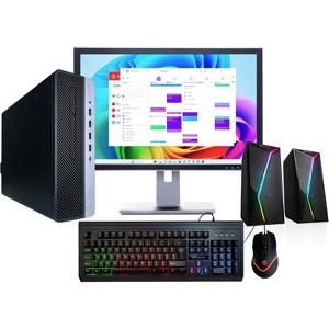 Refurbished HP ProDesk 600G4 Desktop Computer-Intel i5-16GB DDR4 RAM-250GB NVMe+500GB SSD-Keyboard & Mouse-Speaker-Win 11 Pro-Manufacturer Refurbished - 1 of 4