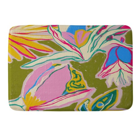 Deny Designs Sandrapoliakov Tropical Garden Memory Foam Bath Mat - image 1 of 4