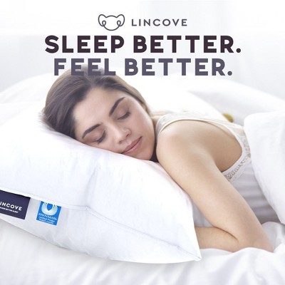 Lincove Signature White Down Luxury Standard Pillow