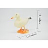 White Goose, Domestic Barnyard goose, Snow Geese, Plastic Design, Bird, Hand Painted, Figure, Model, Toy, 3 1/2 inches.  FN10-B603  Pics, 3,6, - 2 of 4
