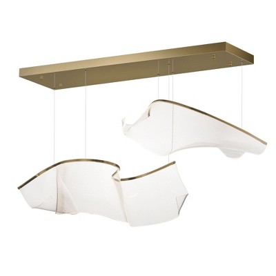 ET2 Lighting Rinkle 2 - Light Pendant in  French Gold