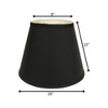 Vynxaria Empire Lampshades 9x16 Inches, Slant Black & White - 4 of 4