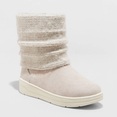 girls shearling boots