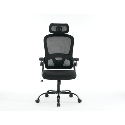 SKRAN Ergonomic Mesh Office Chair, High Back Desk Chair with 3D Armrests, Up&Down Lumbar Support,Swivel Task Chair with Adjustable 2D Headrest,Black