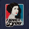 Men's Star Wars Princess Leia I Love You Poster T-Shirt - 2 of 4