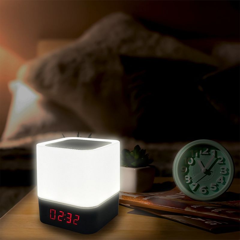 ZTECH Color Changing Wireless Alarm Clock Speaker, 5 of 6