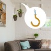 Unique Bargains Home Outdoor Cup Vinyl Coated Metal Ceiling Hooks 20 Pcs - 3 of 4