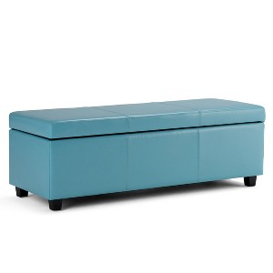 Sapphtopaz Modern Ottoman with Storage Upholstered End of Bed Bench with Stitching Detail Rectangle Storage Bench for Living Room - 1 of 4