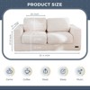 MAXYOYO Oversized 2-Seater Bean Bag Chair for Adults, Upholstered Loveseat with Pillows and Armrests for Living Room - 2 of 4