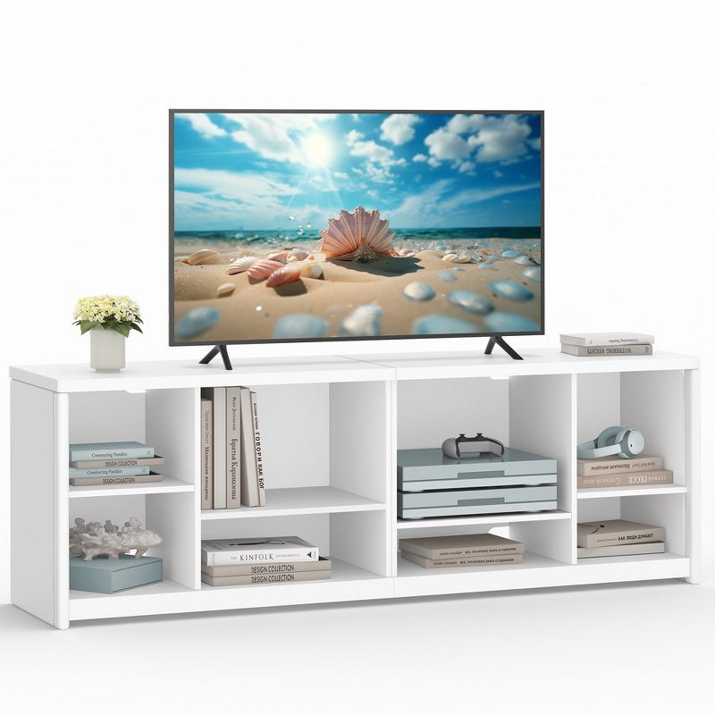 VASAGLE TV Stand for TVs up to 75 Inches, Entertainment Center with Storage Shelves, TV Console Table, Easy to Assemble, TV Cabinet, 2 of 6