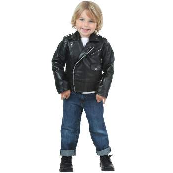 HalloweenCostumes.com 4T  Boy  Grease Boy's Toddler Authentic T-Birds Costume Jacket., Black