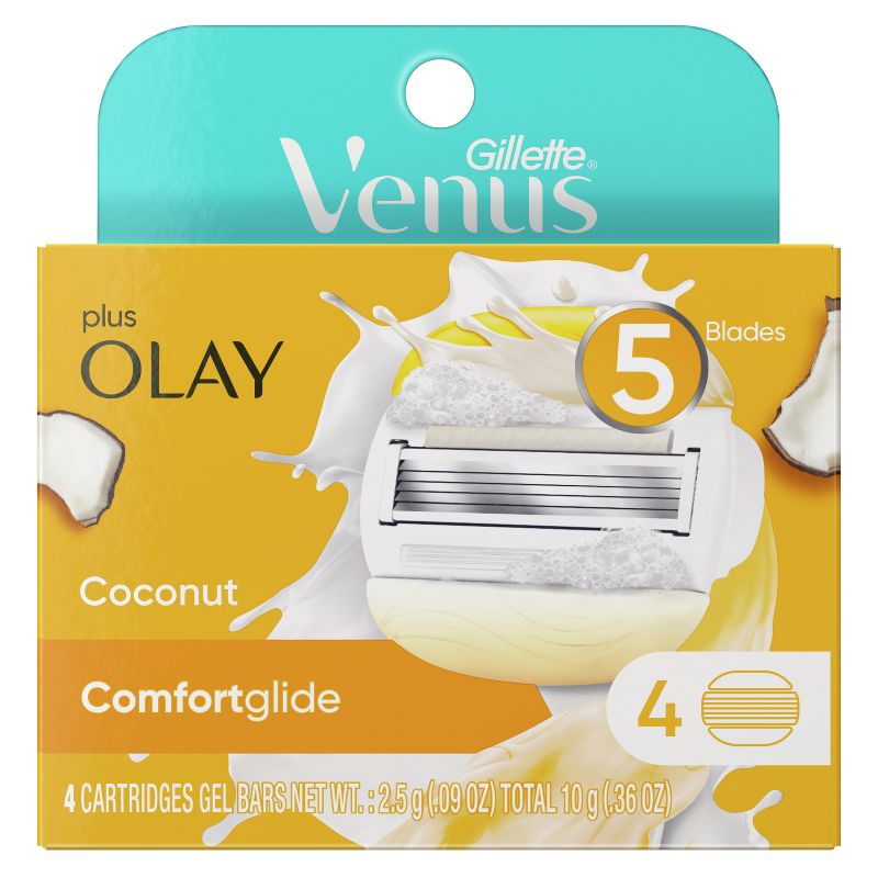 Venus Comfortglide plus Olay Coconut Women's Razor Blade Refills, 3 of 13