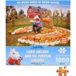 Accoutrements Unicorn and His Pumpkin Kingdom 1000 Piece Jigsaw Puzzle - 1 of 3