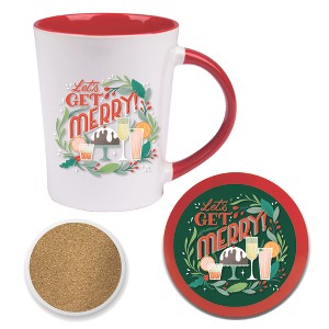 Courtside Market Lets Get Merry V 12 oz Convetry Mug & Coaster Set - 1 of 1