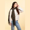 Design Imports Taylor Plaid Scarf - Green - 3 of 4