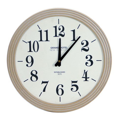 VIP Wood 16 in. White Wall Clock - image 1 of 2