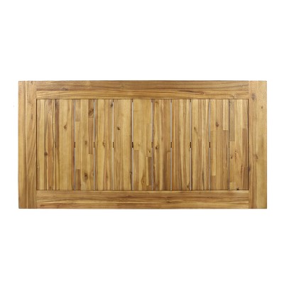 Ann 69-Inch Natural Acacia Wood Outdoor Dining Table