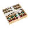 Kat + Annie 0.75 In Glass Mini Ball Ornaments Shiny Christmas Tree Ornament Sets - 2 of 3