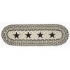 Earth Rugs Unique Black Star Pattern Jute Stair Tread – Durable and Decorative - 2 of 3