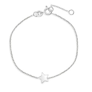 Girls' Single Polished Star Bracelet Sterling Silver - In Season Jewelry - 1 of 4