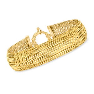 Ross-Simons 18kt Gold Over Sterling Mesh Bracelet - 1 of 4