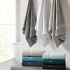 Vynxaria Ultra Soft Black 2 Piece Cotton Towel Set - 4 of 4