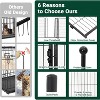 Nasitip 40"/48" Black 8/16-Panel Dog Playpen, Indoor Outdoor Heavy Duty Metal Pet Exercise Pen with Wide Door & Low Threshold - 3 of 4