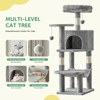 JIONJOY 44-Inch Cat Tower with Large Condo & Climbing Ladder, 3 Perches & 2 Condos - 4 of 4