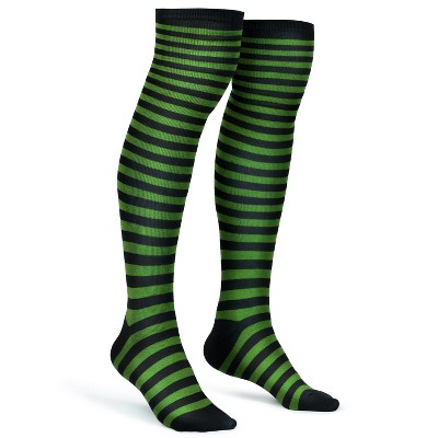 Joyfy Women Over The Knee Striped Thigh High Costume Accessories Stockings for Women and Girls