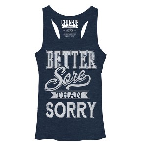 Women's CHIN UP Sore Not Sorry Racerback Tank Top - 1 of 3