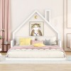 Full Size Wood Floor Bed with House-shaped Headboard - 3 of 4