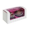 PacknWood 209BCKF2 Cupcake Boxes with Pink Window - Colored Box Cup Cake Carrier (6.8" x 3.3" x 3.3") (Case of 100) - 2 of 2