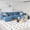 TiramisuBest Sofas 2/4/6 Seater Comfy Couch Mid Century Modern Pocket Spring Solid Wood Frame for Apartment Bedroom - 2 of 4