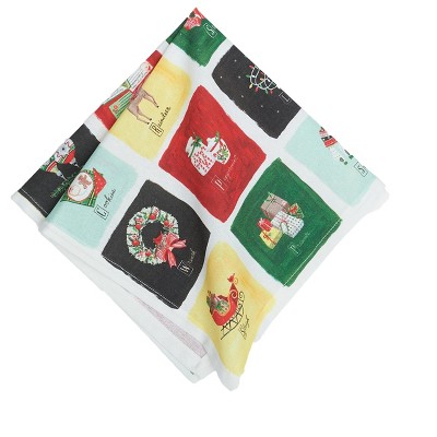 C&F Home Alphabet Grid Printed Napkin Set of 6