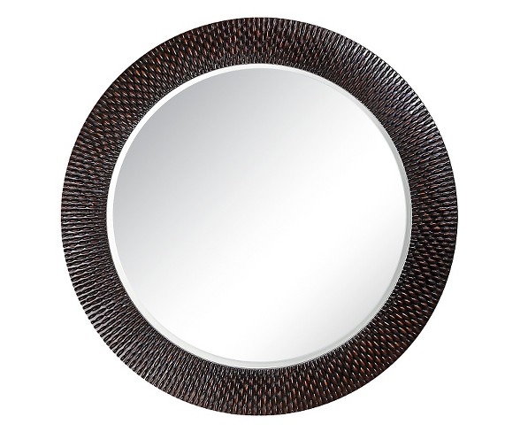 Round Bergman Decorative Wall Mirror - Howard Elliott