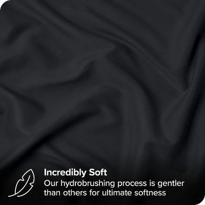 Black Hypoallergenic Cotton Standard Pillow Sham Set